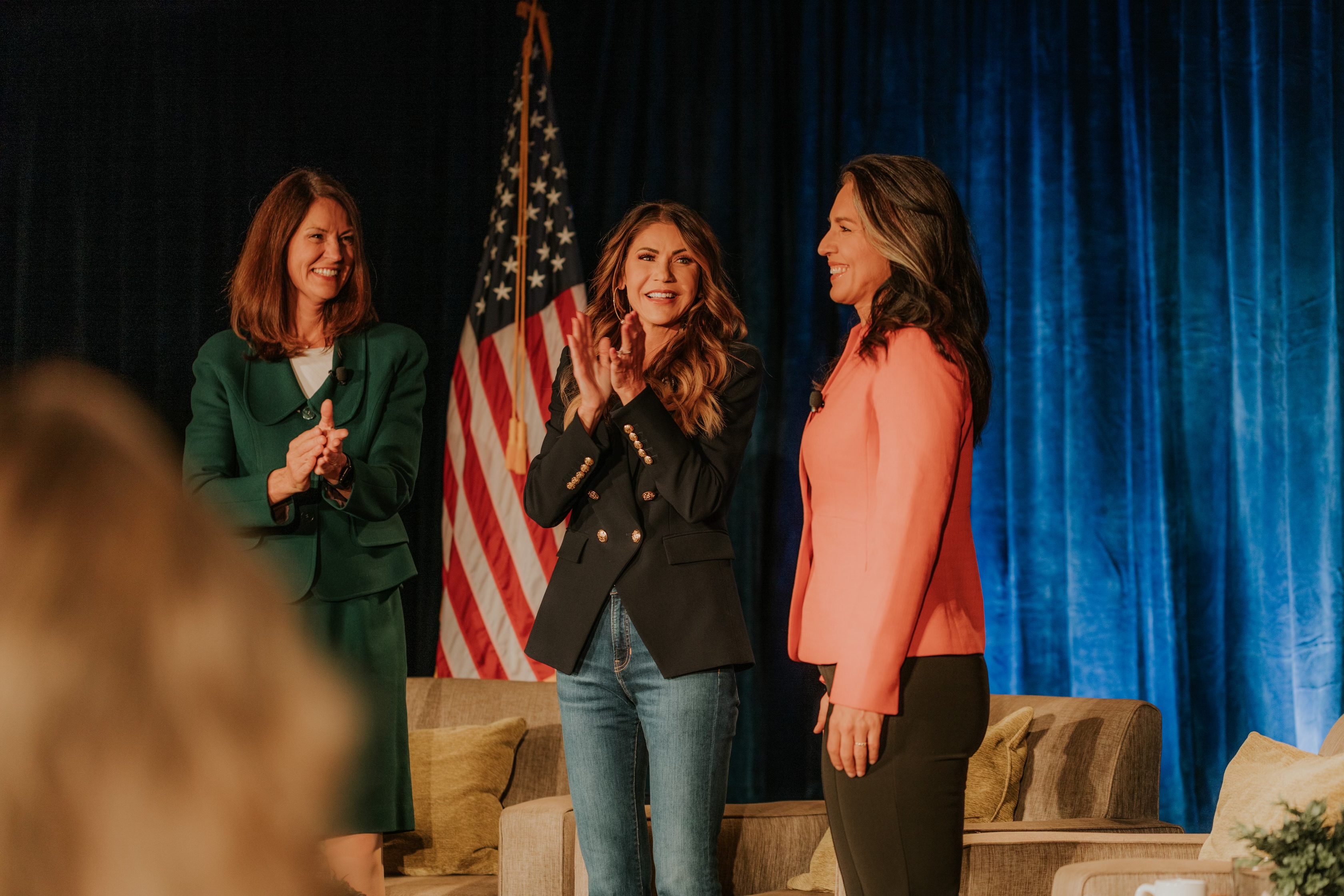 RAPID CITY — Gov. Kristi Noem and Rep. Tulsi Gabbard Rally for Freedom