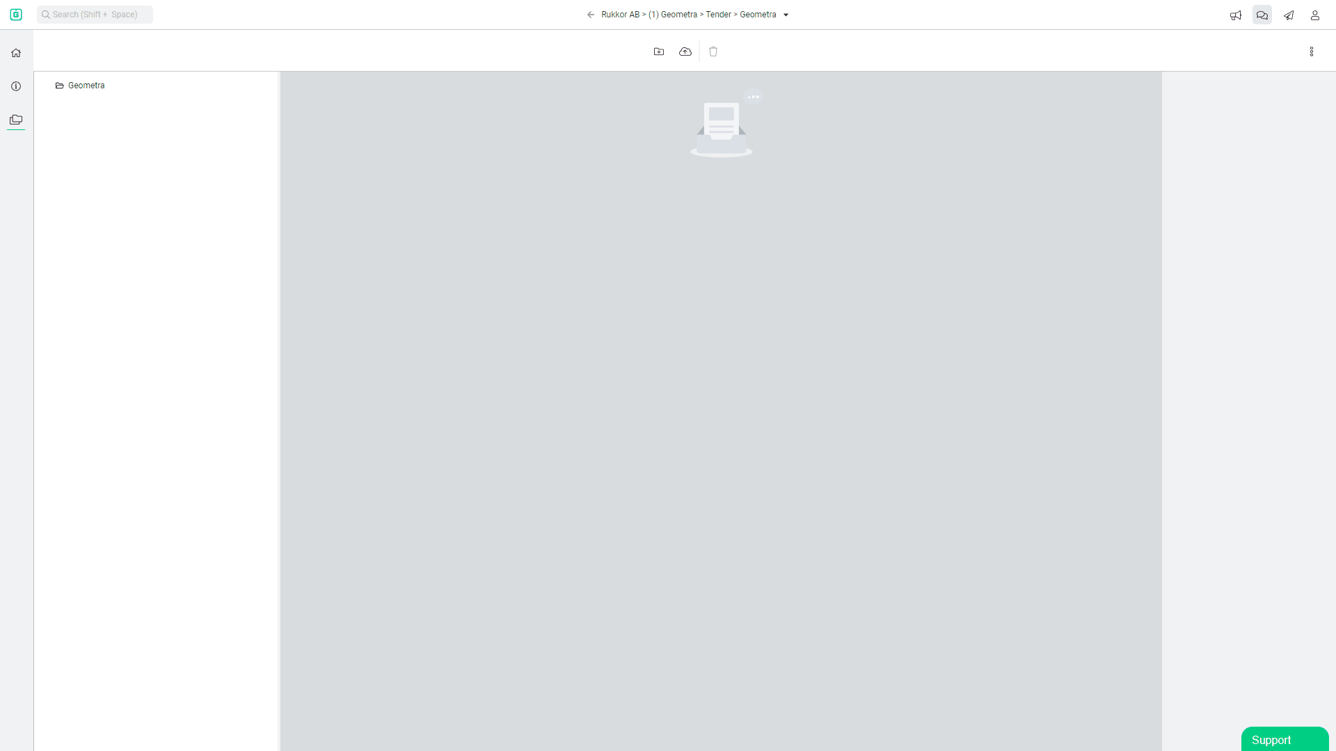 Upload files in Geometra