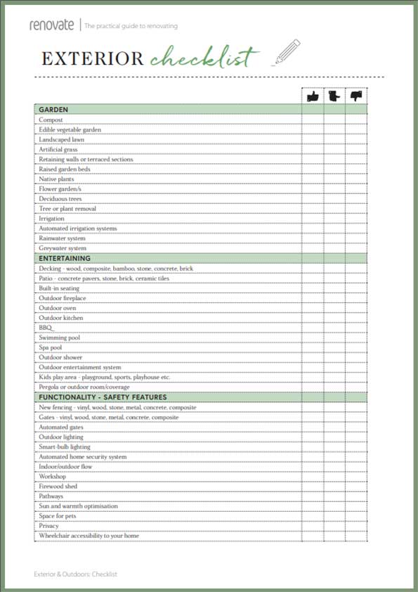 Exterior renovation planning checklist Inspiration & Advice