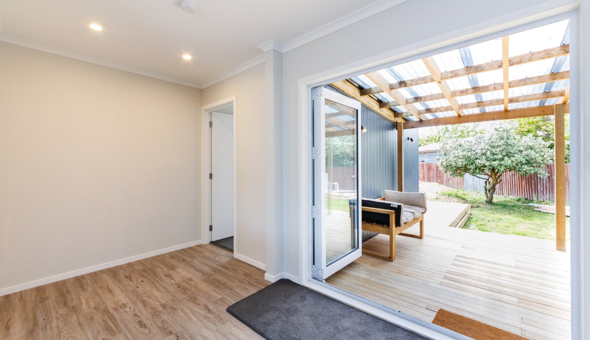 A stylish yet understated master suite extension in Shannon, Manawatu