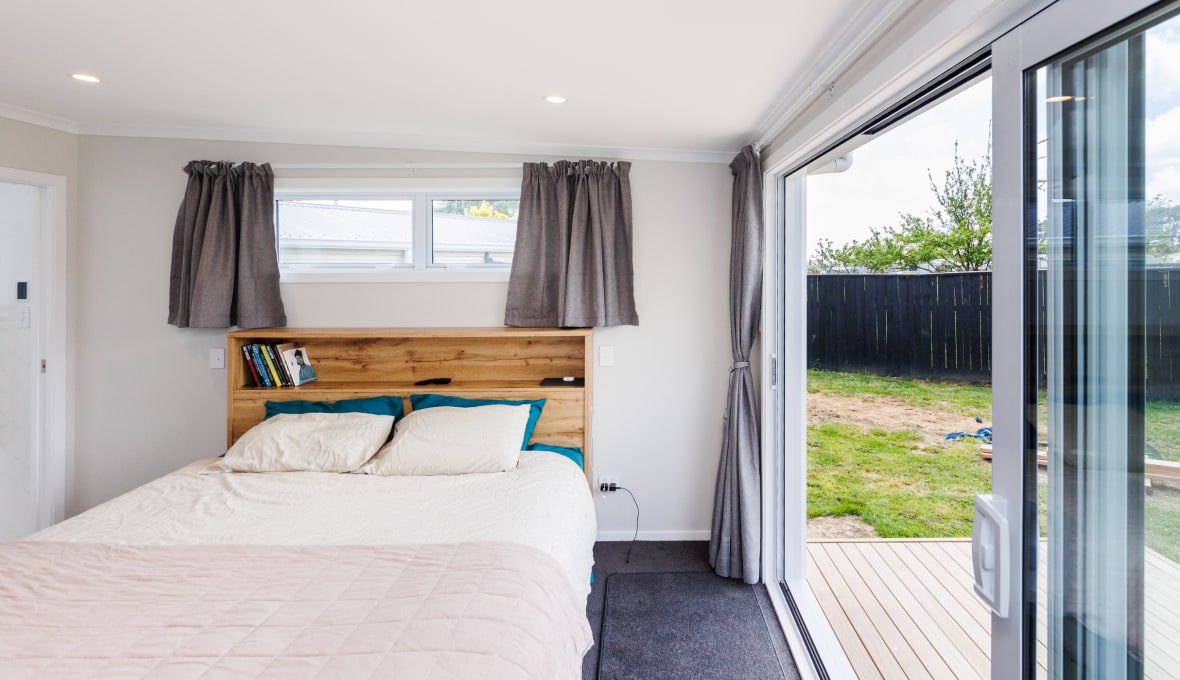 A stylish yet understated master suite extension in Shannon, Manawatu