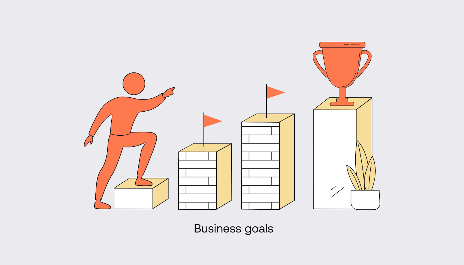 barriers to business goals illustration