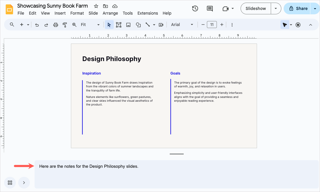 how to print presentation with notes google slides