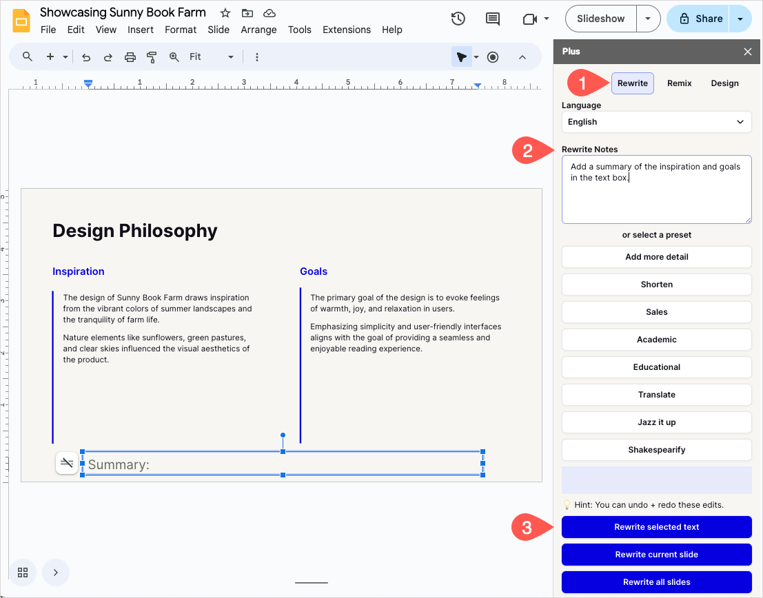 how to print presentation with notes google slides