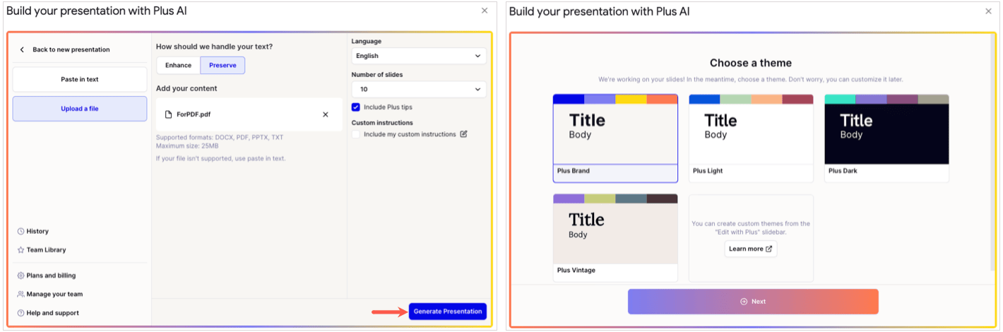 how to make a powerpoint presentation on google docs