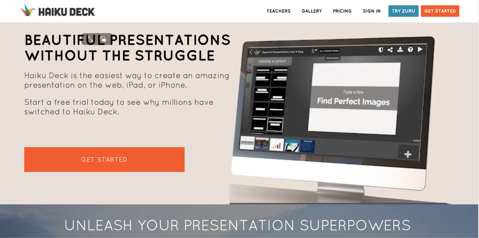 beautiful.ai ai presentation maker website