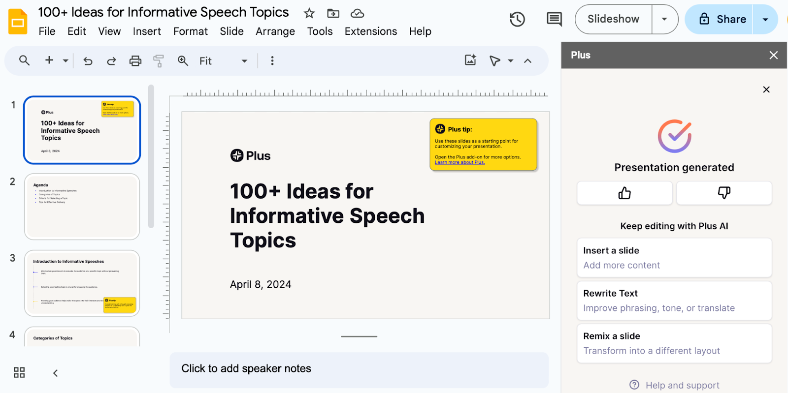 informative speech best topics