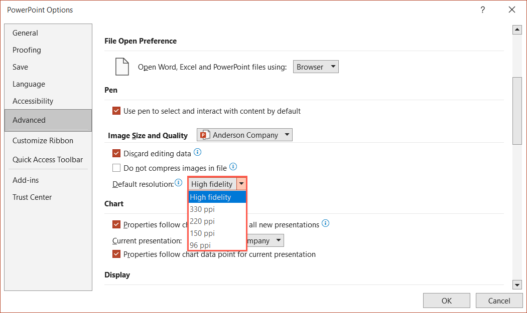 powerpoint presentation file compress