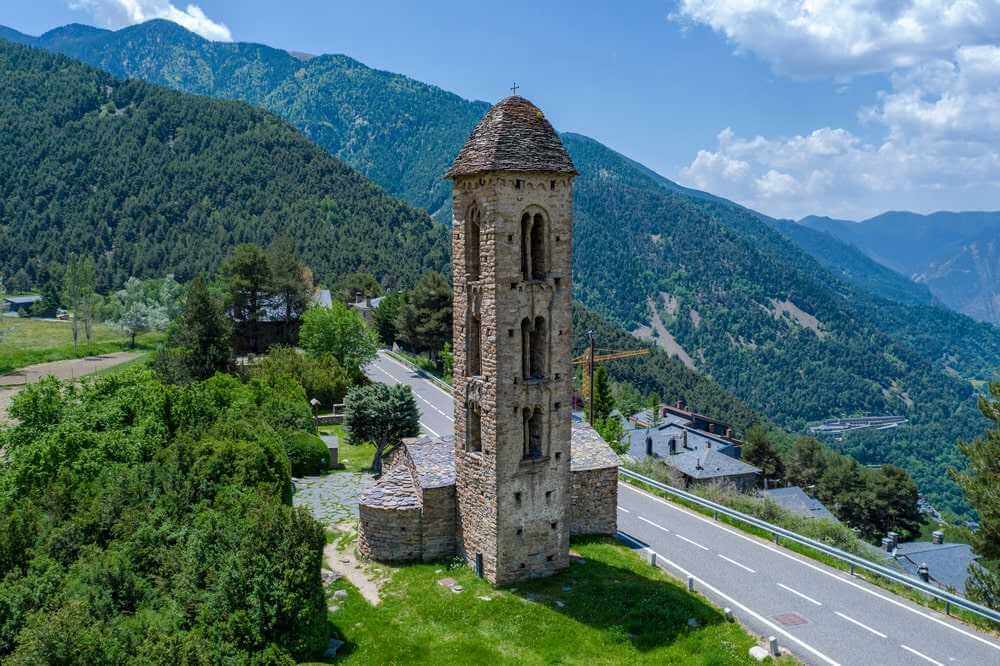 A tall church building
