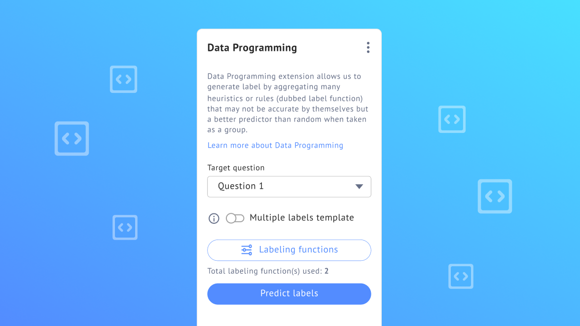 Feature Highlight: Data Programming image.