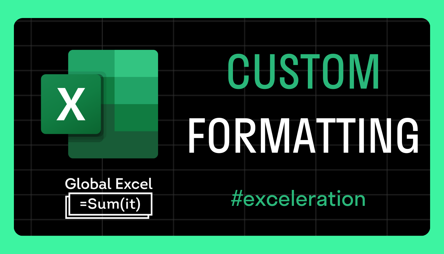 An alternative to conditional formatting: custom formatting