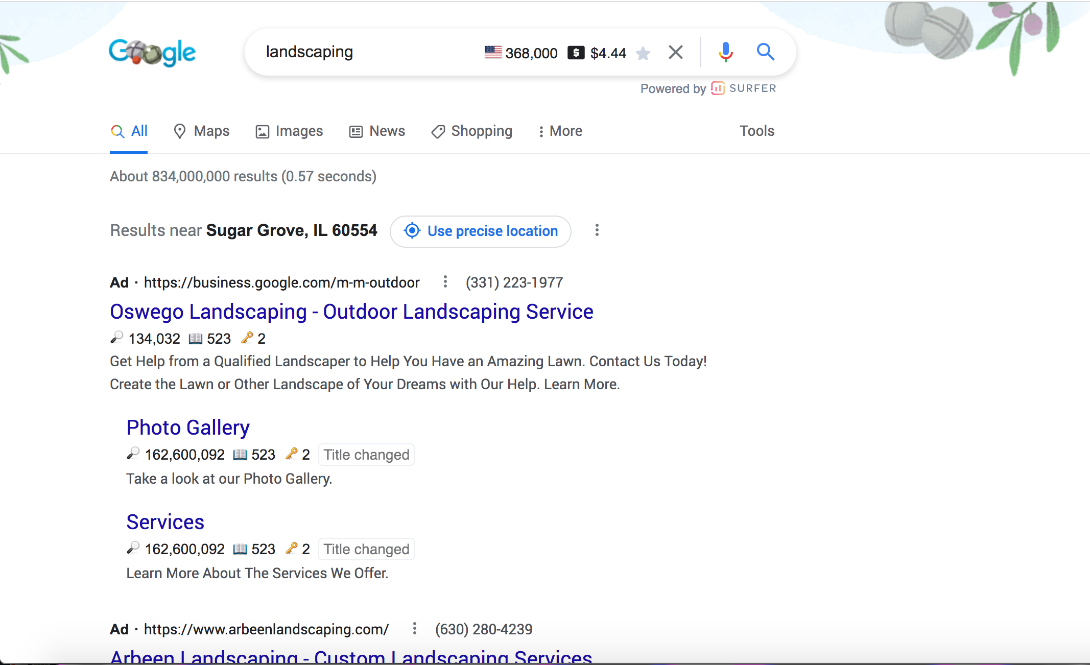 using google ads to drive landscaping leads