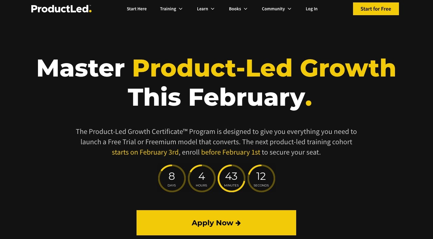 ProductLed course