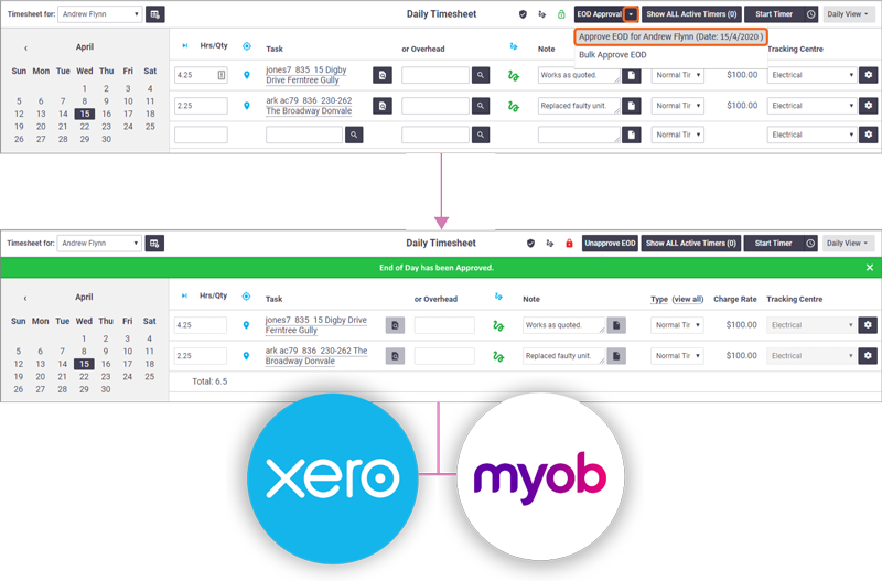 AroFlo Timesheet Software and App for Tradies
