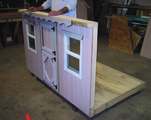 Step 2: assembling the walls.
