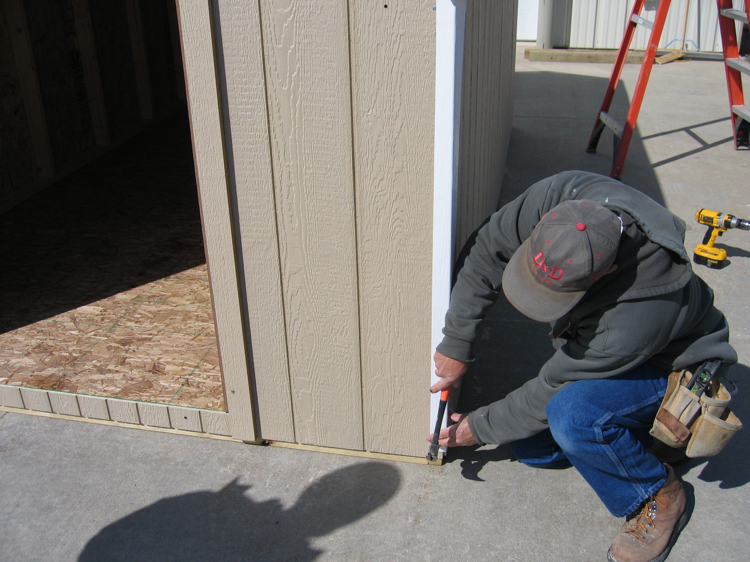 Step 6: Adding the shutters and flower boxes.