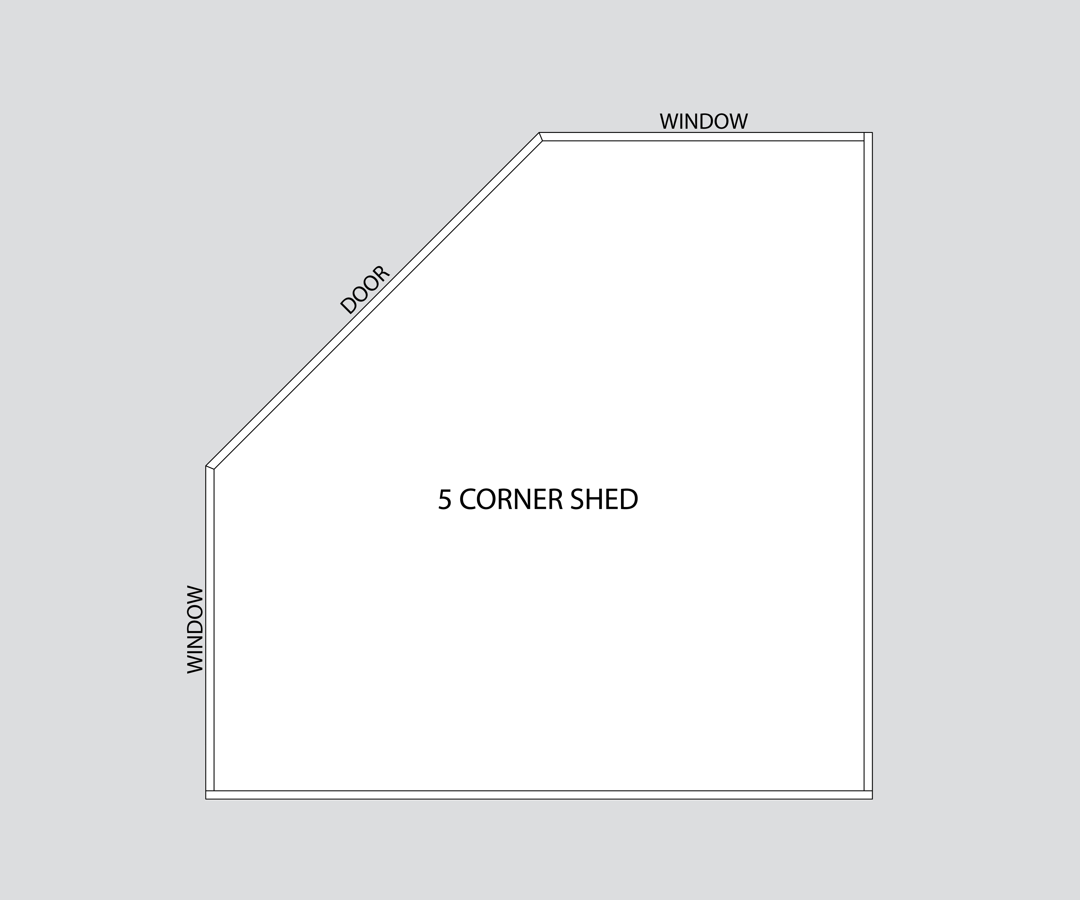 Colonial Five-Corner Shed - Panelized Kit
