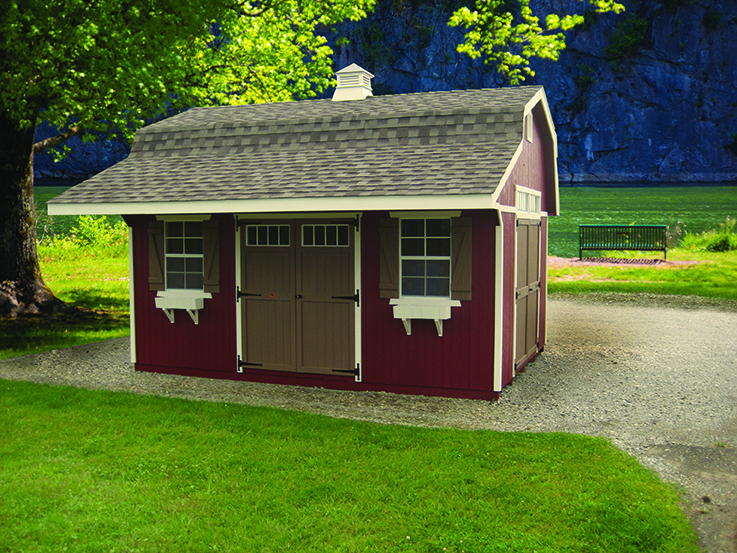 Classic Small Barn with Overhang - Panelized Kit