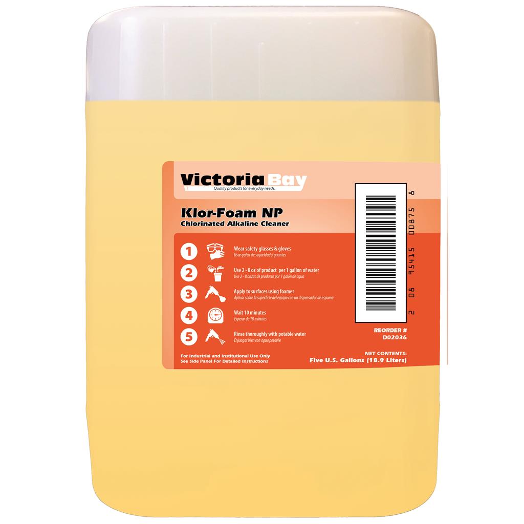 Victoria Bay Klor-Foam NP Chlorinated Alkaline Cleaner - 5 Gallon
