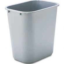 28.13 Qt Gray Wastebasket