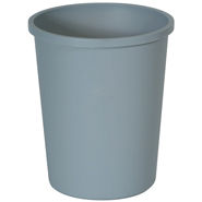 Untouchable® Grey Round Waste Container - 11 Gallon