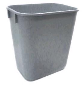 13.13 Qt Gray Wastebasket