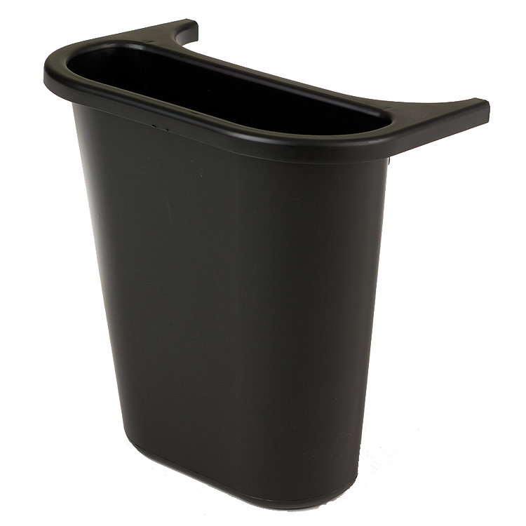 Black Wastebasket Recycling Side Bin