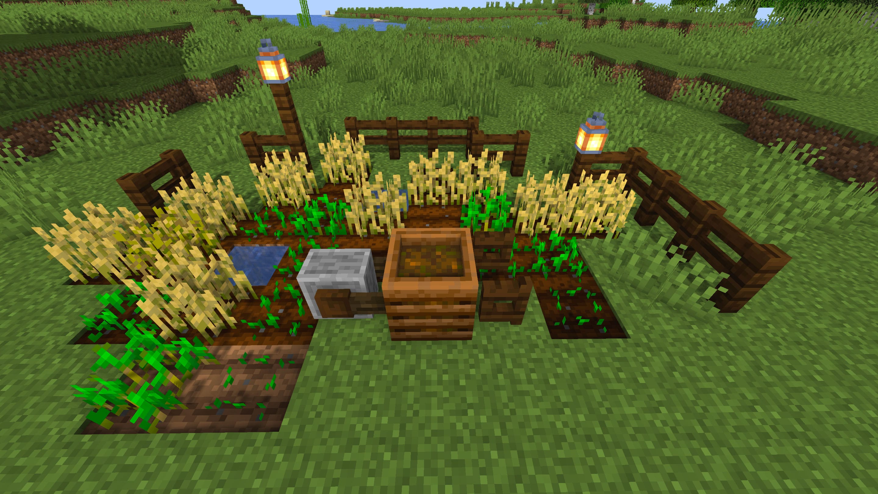 Composting Wheelbarrow by JotBot Minecraft Build Tutorial