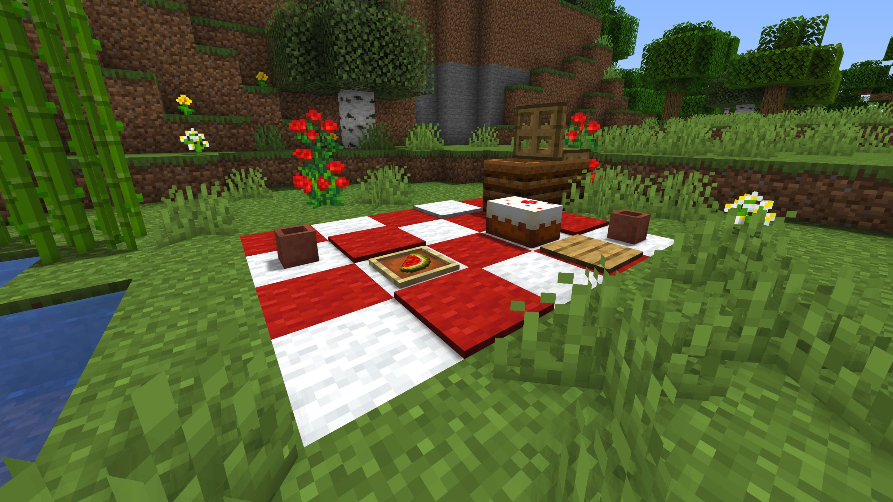Picnic Blanket by IamPixel Minecraft Build Tutorial