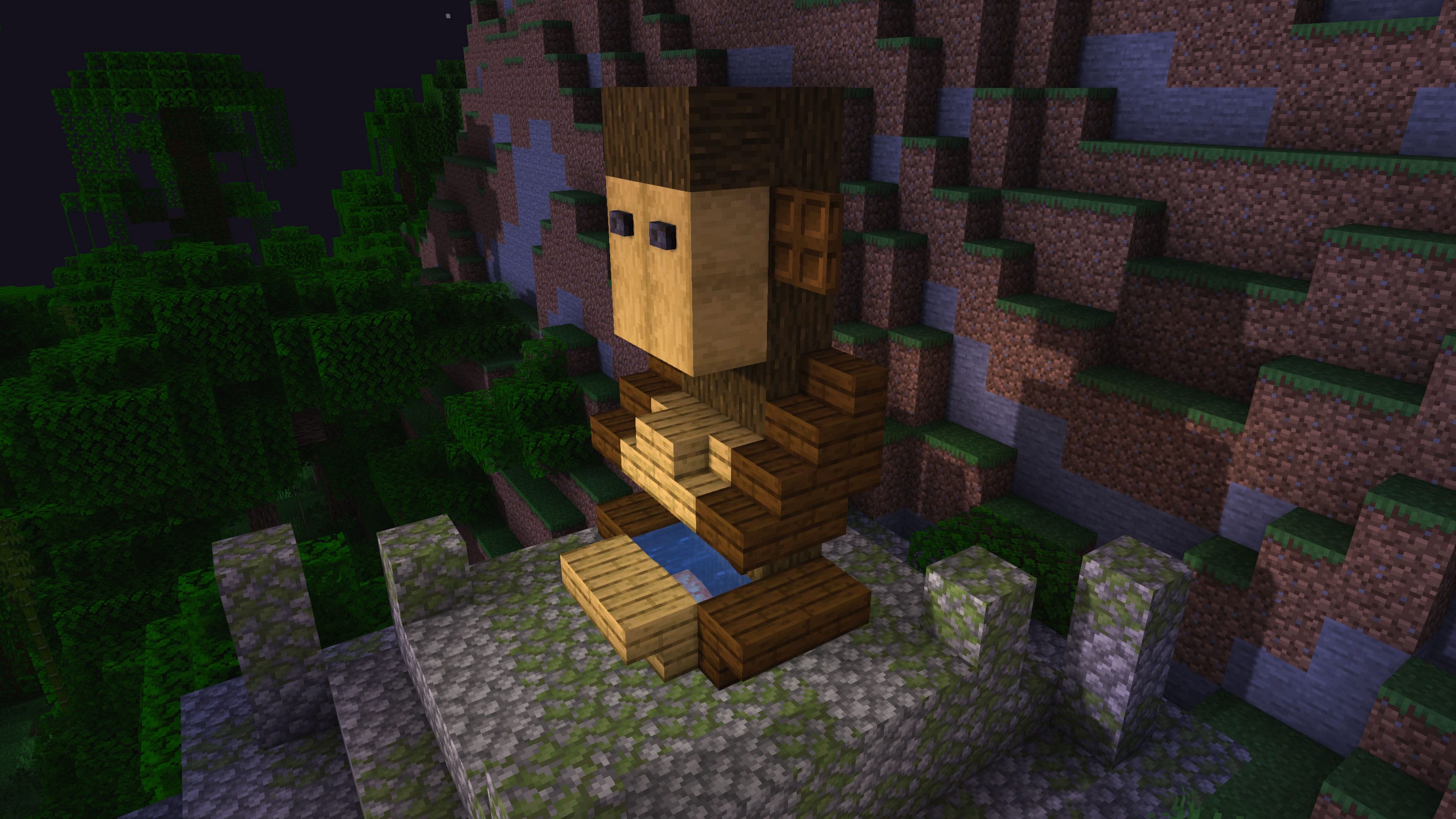 Monkey shrine by JotBot Minecraft Build Tutorial