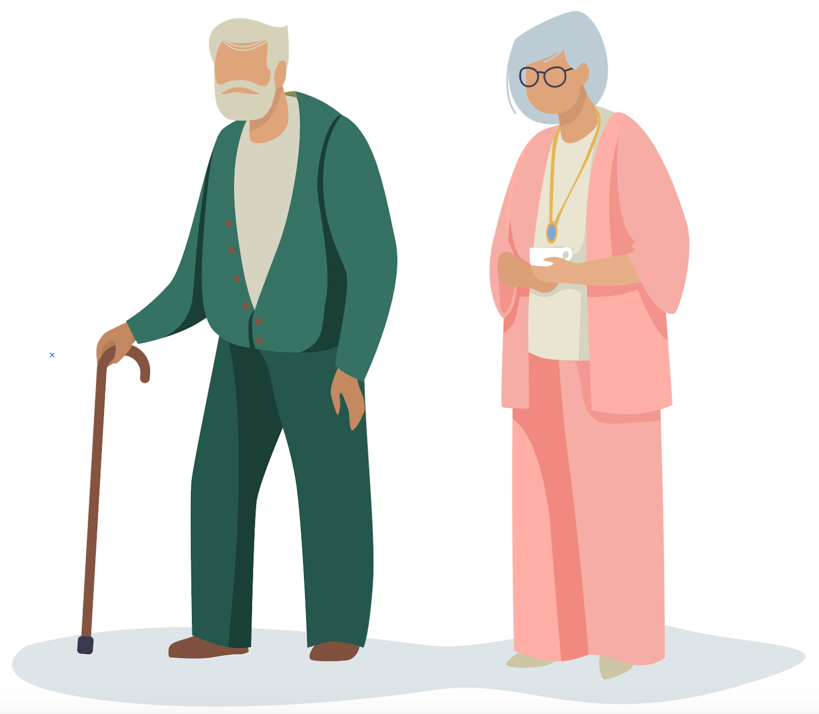 Illustration de seniors