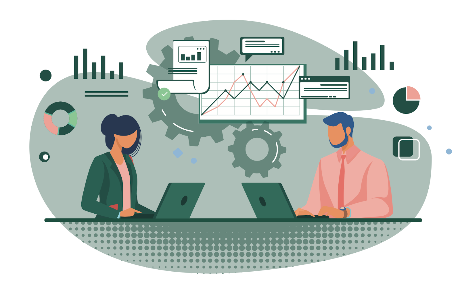 Illustration de l'analyse économique et financière en France