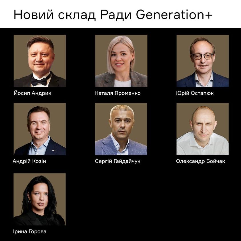 Оновлений склад борда Соціальна платформа Generation+ — CEO Club Ukraine