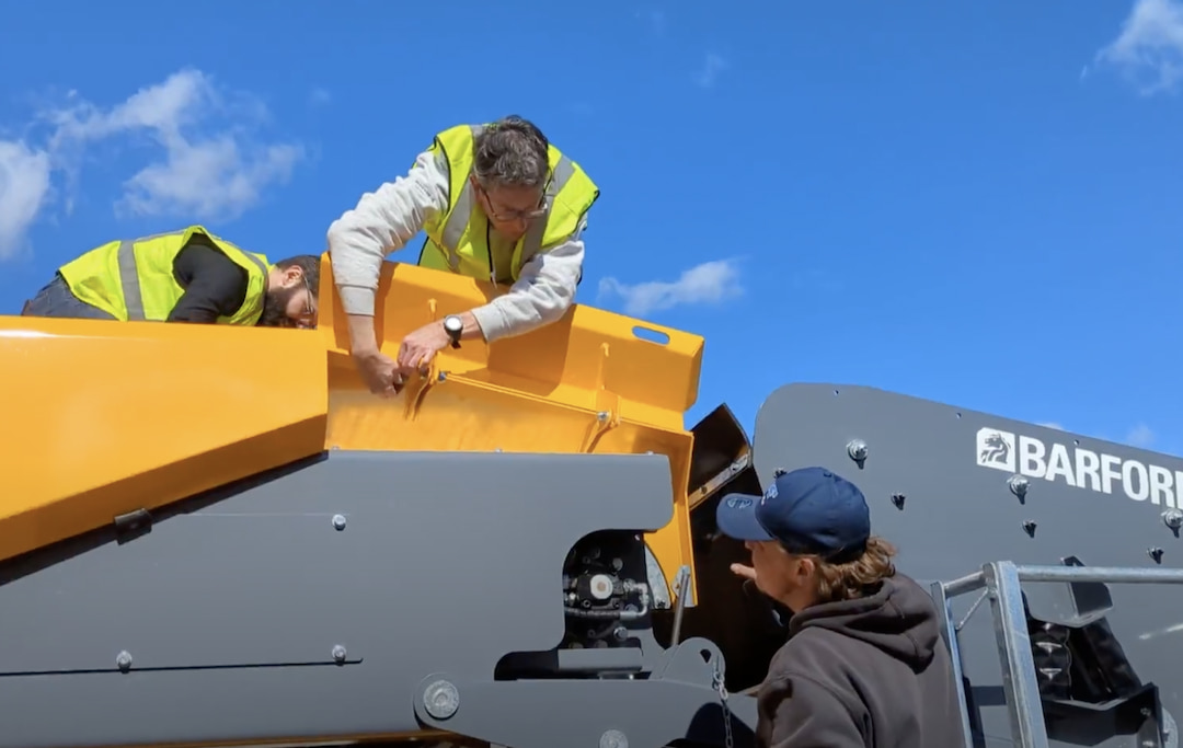 Machinery Partner team handling machine set up