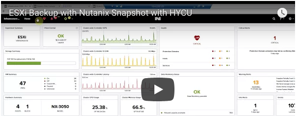 ESX Backup with Nutanix Snapshot with HYCU