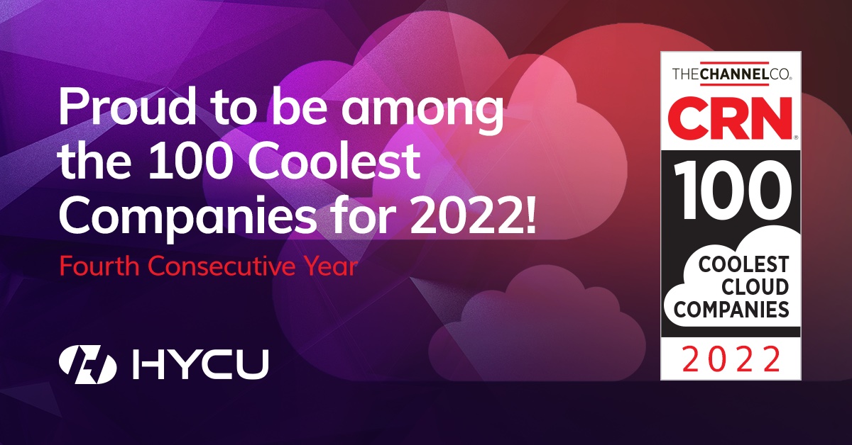 CRN Recognizes HYCU® as a Cloud 100 Company for 2022