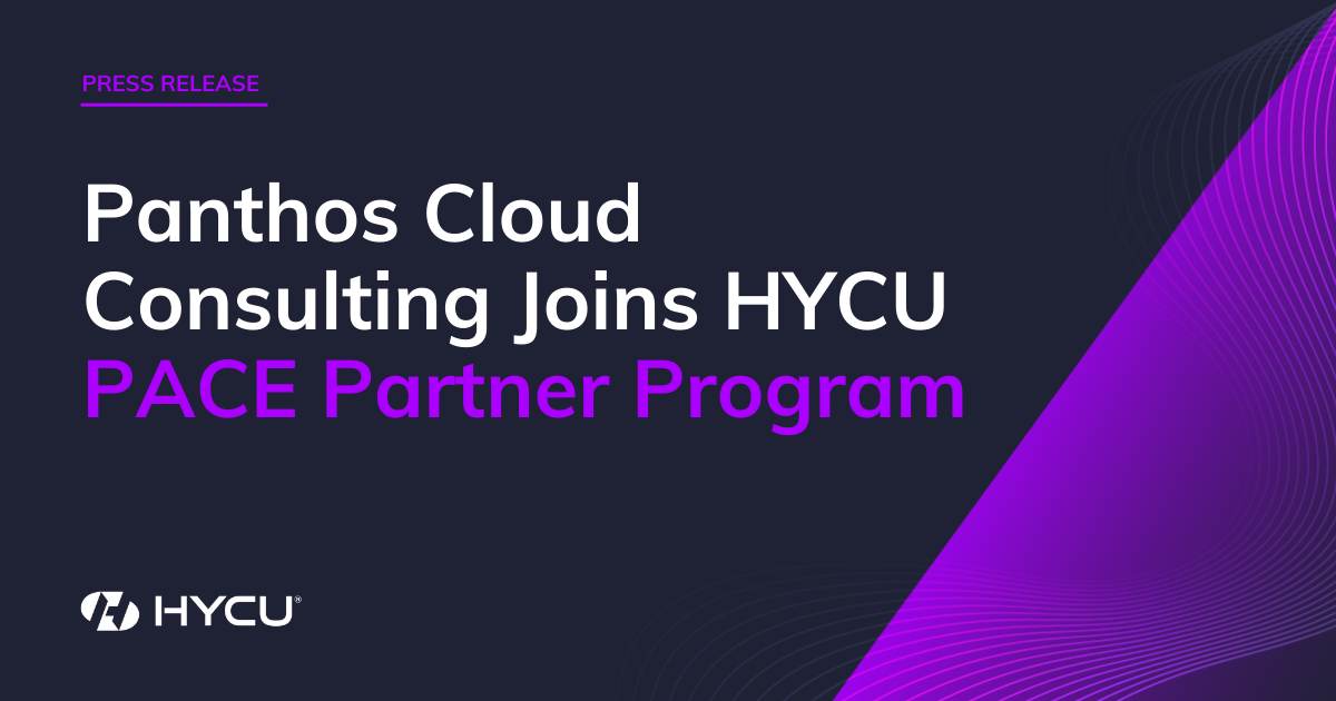 Panthos Cloud Consulting Joins HYCU PACE Partner Program
