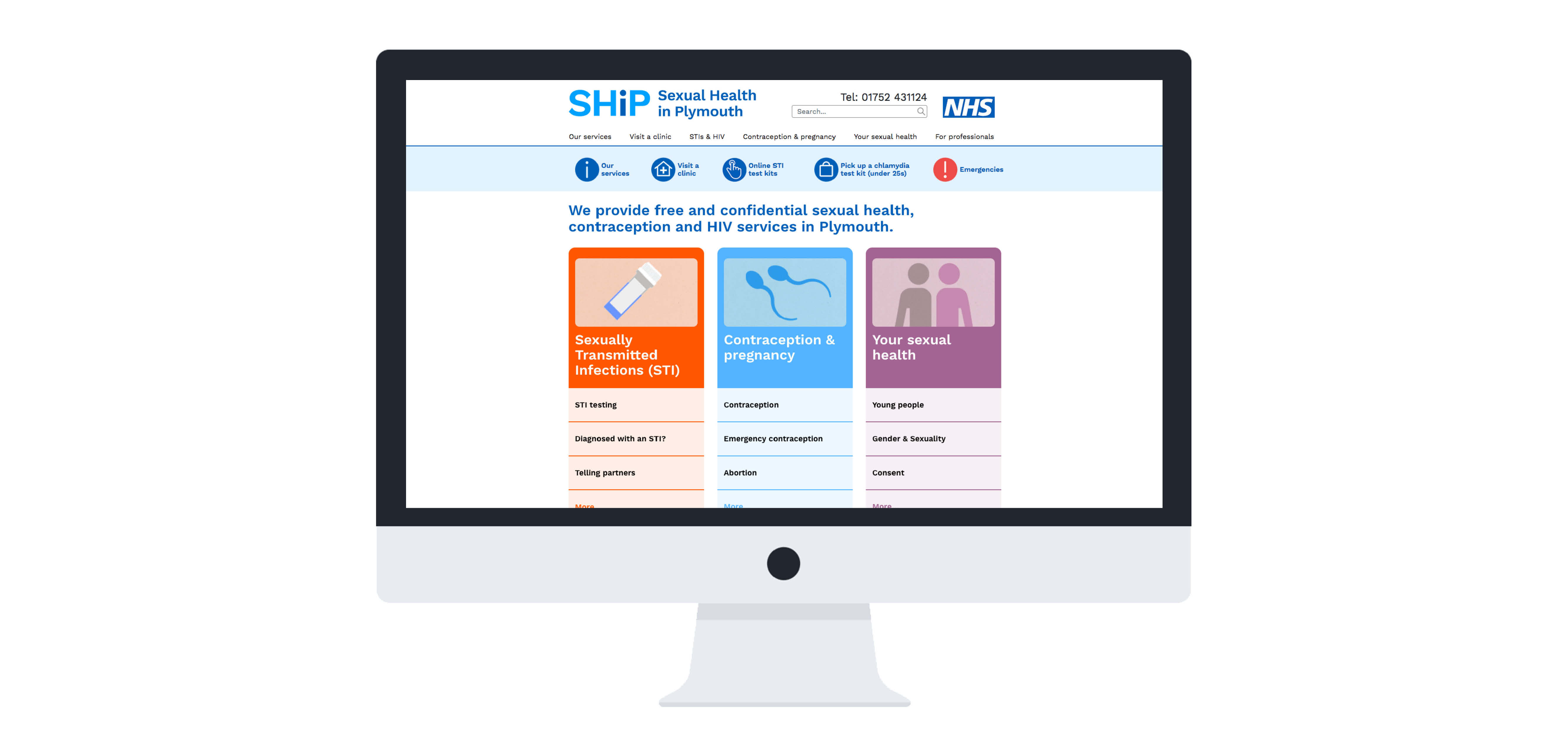 Design Science NHS Sexual Health Centre STI home testing kits