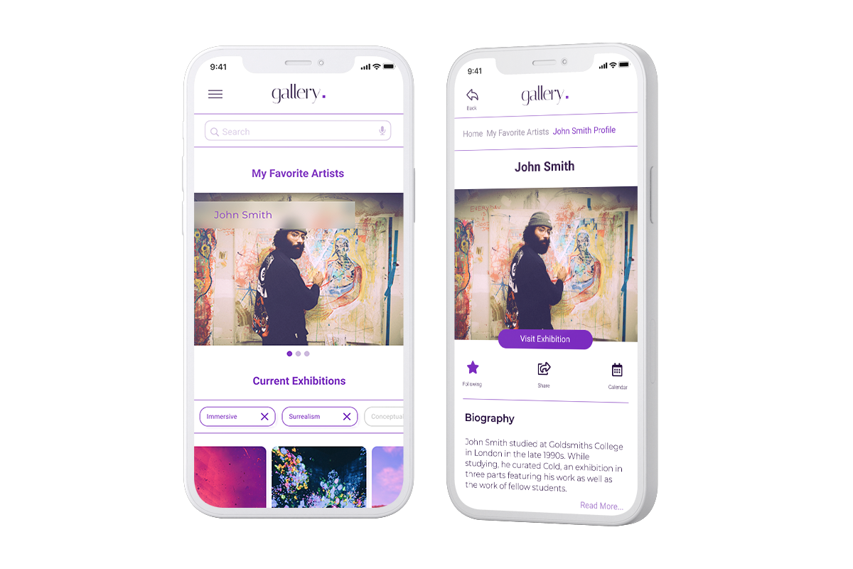 Virtual Tour App for an Art Gallery
