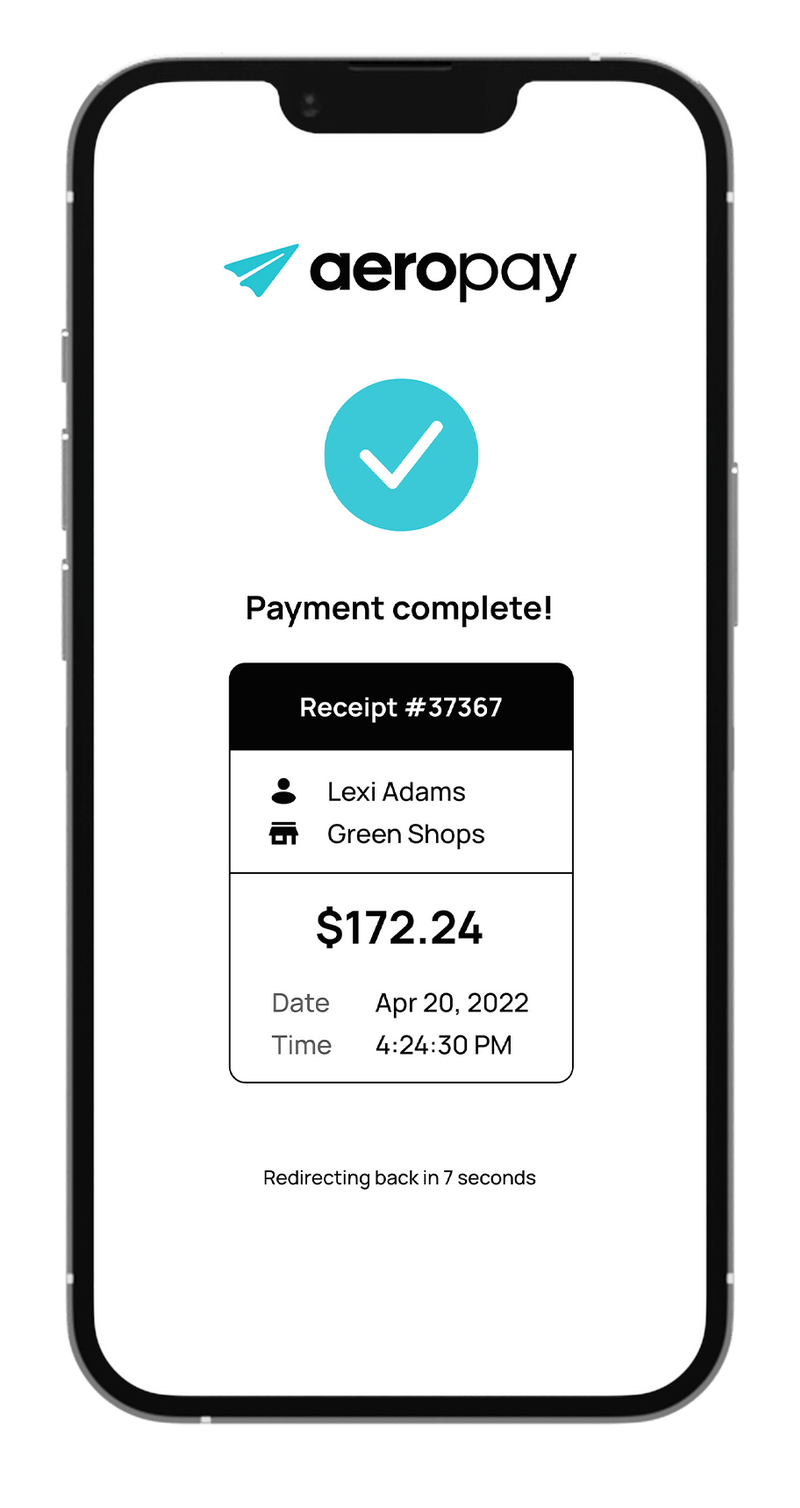 Aeropay Pay with Aeropay