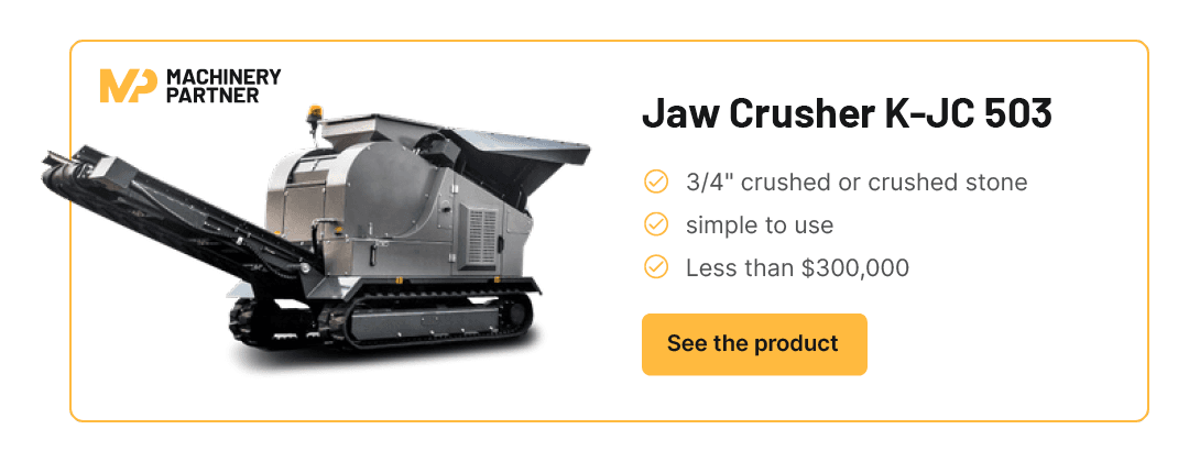 product overview for ark k-jc503 jaw crusher and link to access product