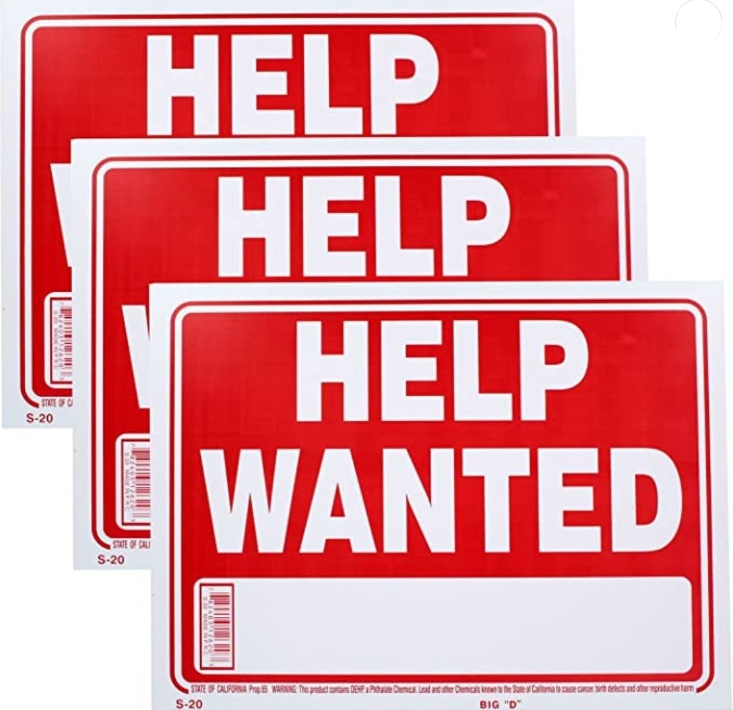 Help wanted signs