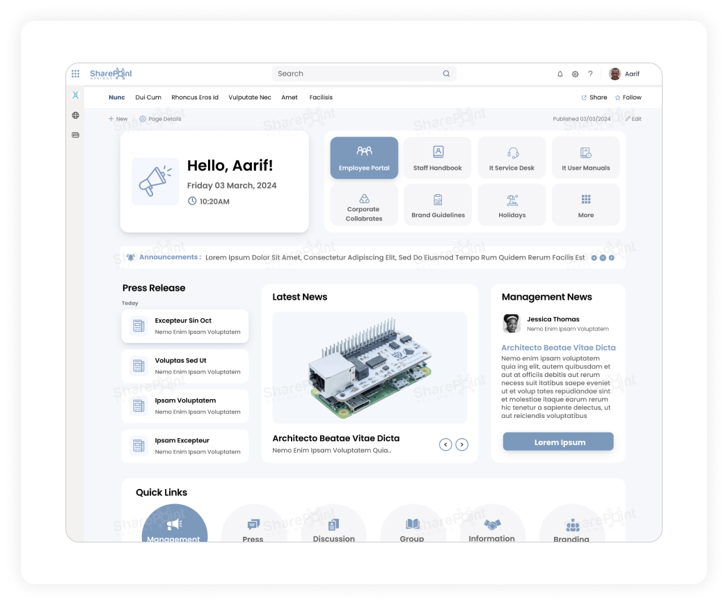 Consumer Electronics Template