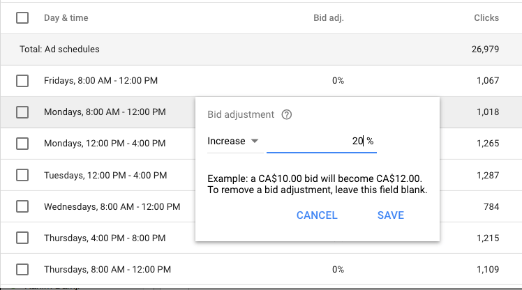 AdWords screenshot 3