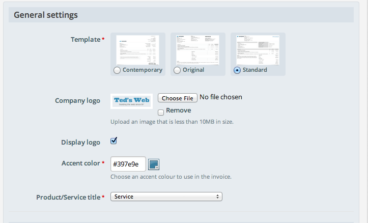 Have you customized your invoices yet image2