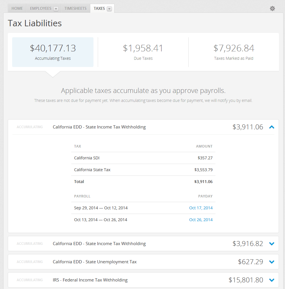 tax liabilities