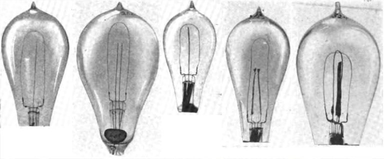 photo of the first lightblub