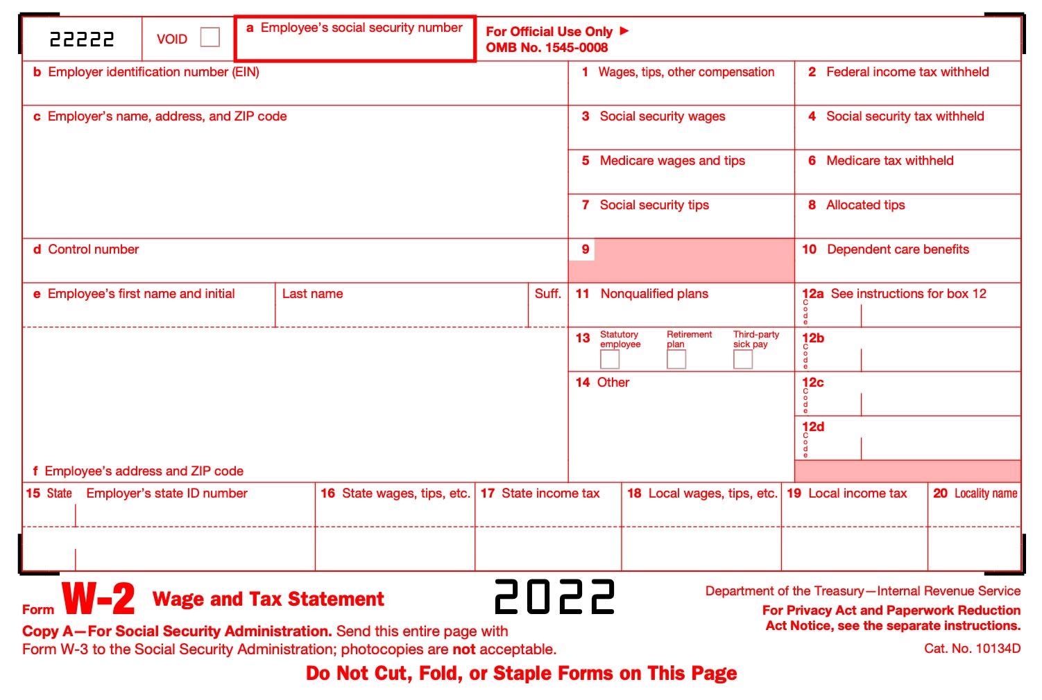Irs W2 Form 2025 David F Atkins