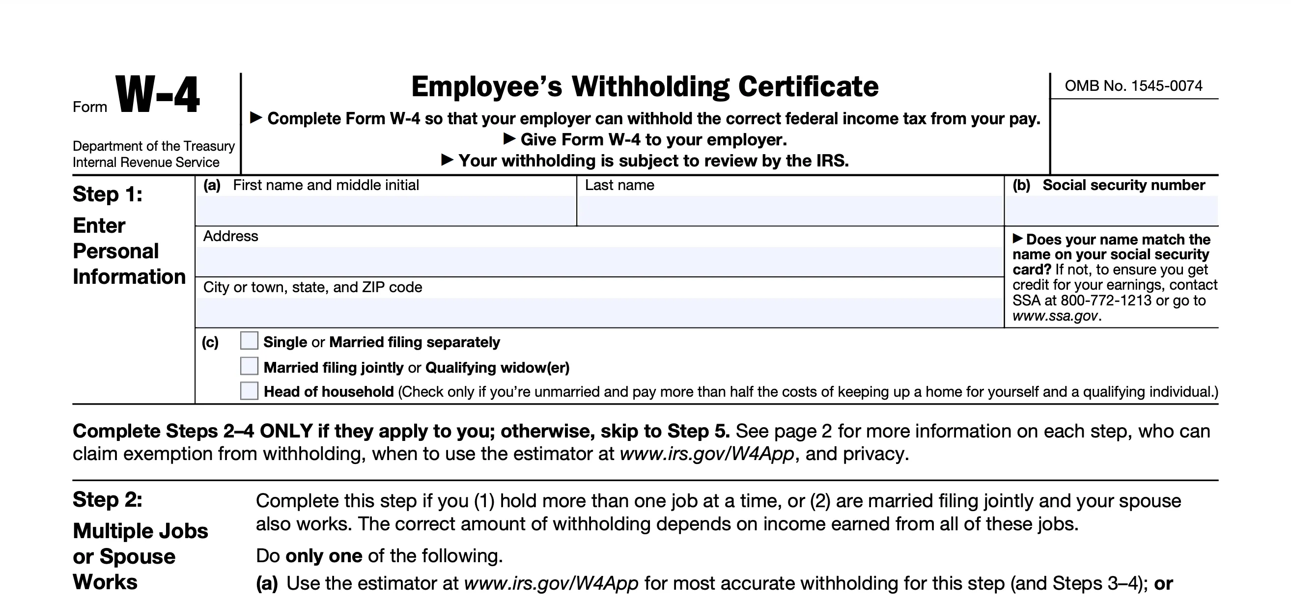 Form W-4