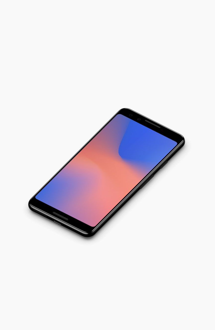 Google Pixel 3, Google Pixel 3 XL Mockups